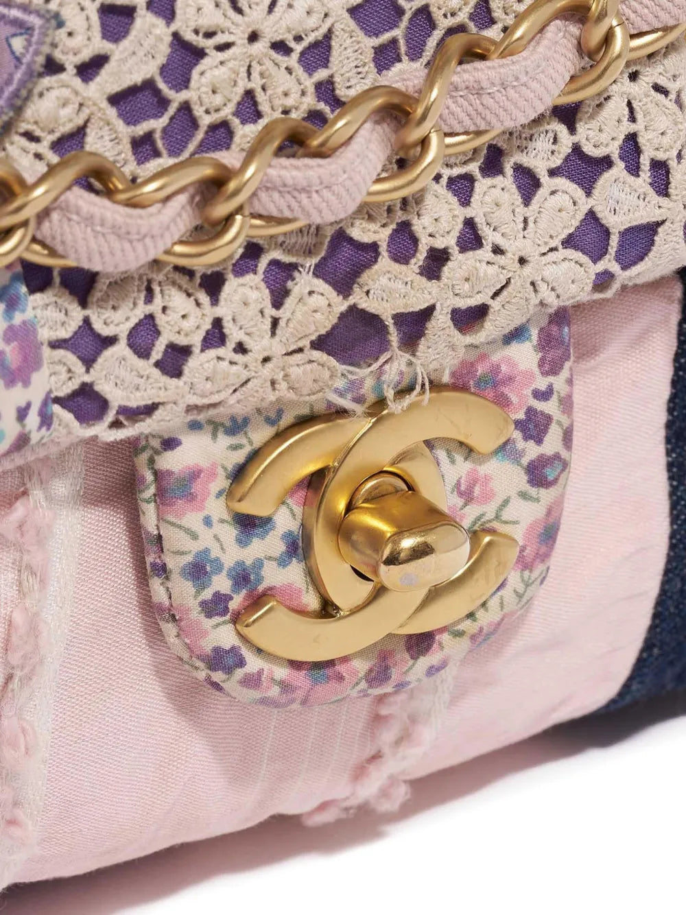 Chanel Pre Owned 2006 Small Patchwork Classic Flap Shoulder Bag — Same as shown — Size One Size — Detail View