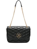 Love Moschino Logo Lettering Matelasse Shoulder Bag — Same as shown — Size One Size — Front View