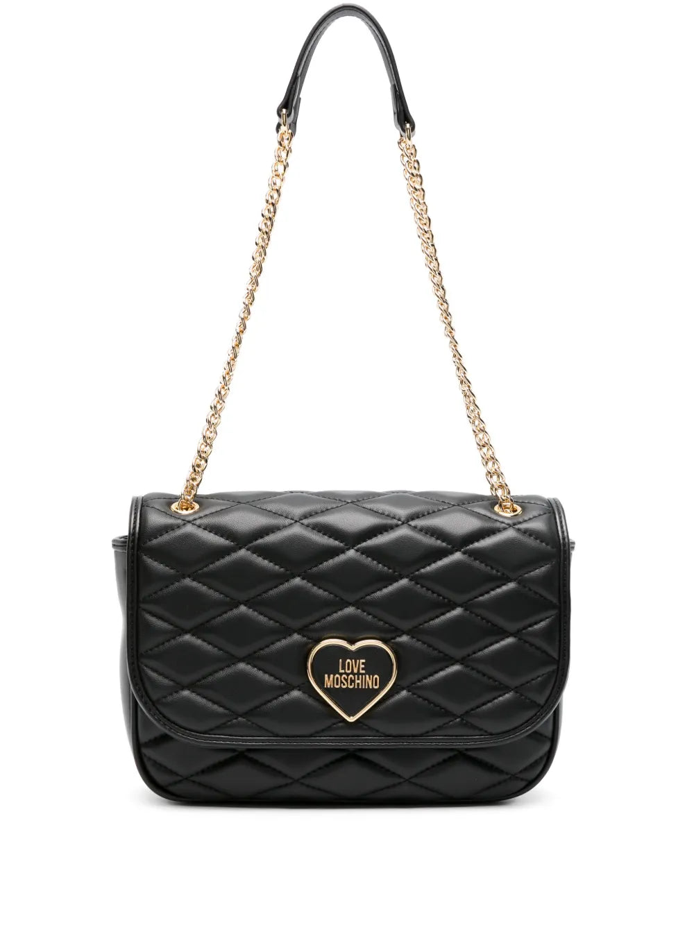 Love Moschino Logo Lettering Matelasse Shoulder Bag — Same as shown — Size One Size — Front View