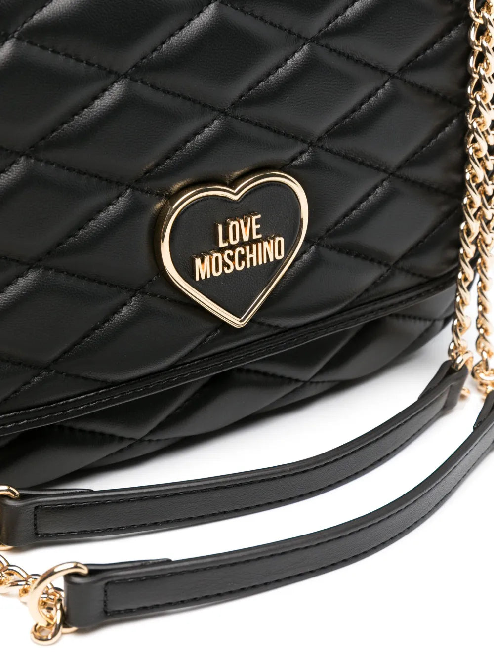 Love Moschino Logo Lettering Matelasse Shoulder Bag — Same as shown — Size One Size — Top View