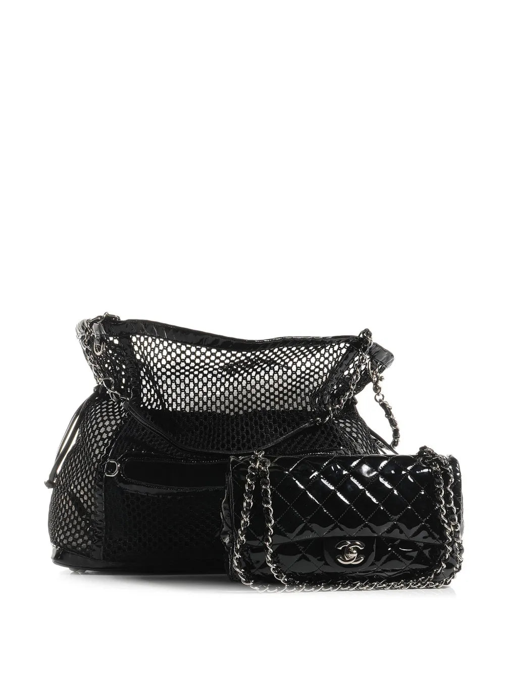 Chanel Pre Owned 2011 Classic Flap Mesh Shoulder Bag — Same as shown — Size One Size — Lifestyle View