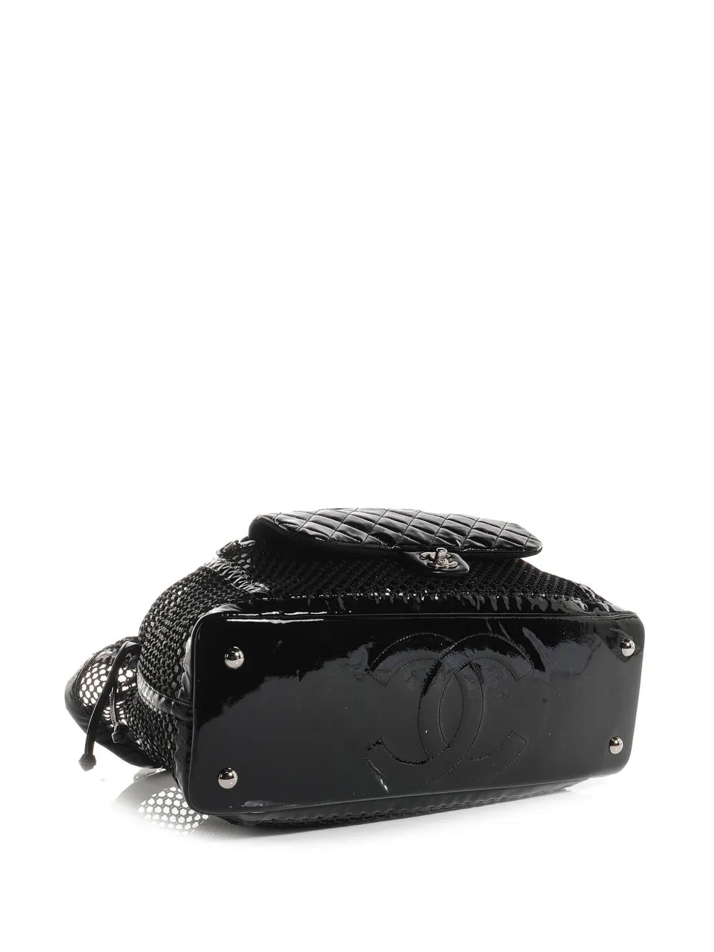 Chanel Pre Owned 2011 Classic Flap Mesh Shoulder Bag — Same as shown — Size One Size — Back View