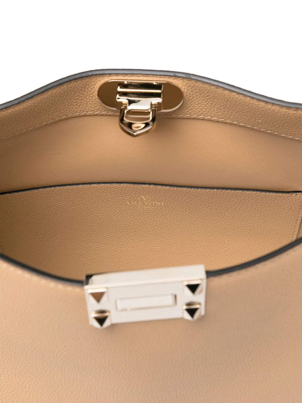 Valentino Garavani Rockstud Embellished Leather Shoulder Bag — Same as shown — Size One Size — Detail View