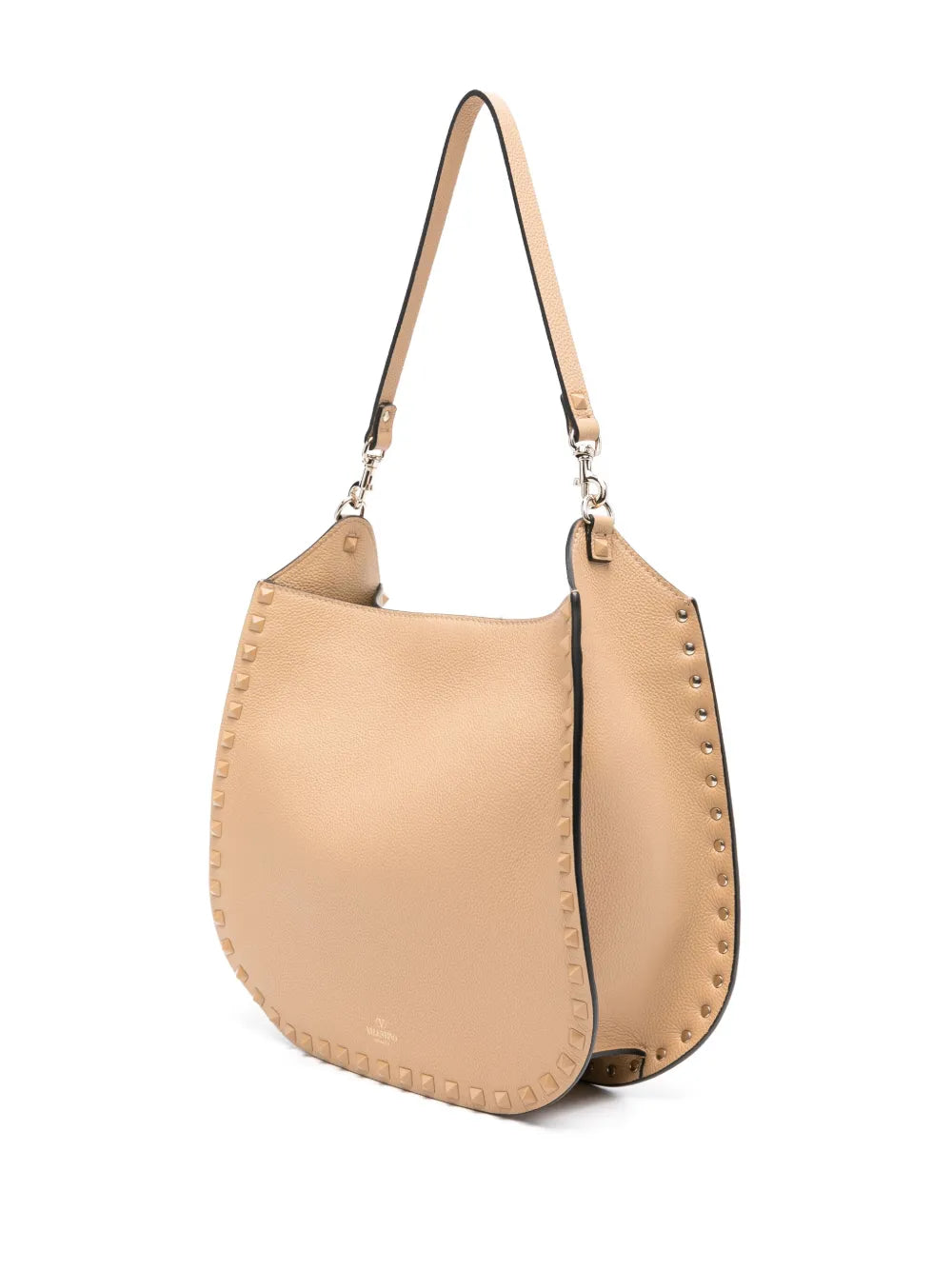 Valentino Garavani Rockstud Embellished Leather Shoulder Bag — Same as shown — Size One Size — Back View