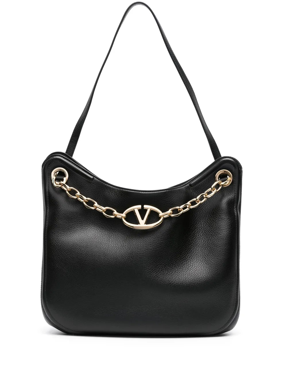 Valentino Garavani Vlogo Signature Chain Link Shoulder Bag — Same as shown — Size One Size — Front View