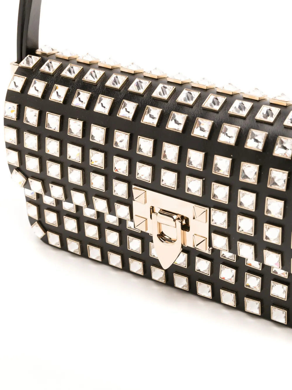 Valentino Garavani Rockstud Ew Leather Shoulder Bag — Same as shown — Size One Size — Top View