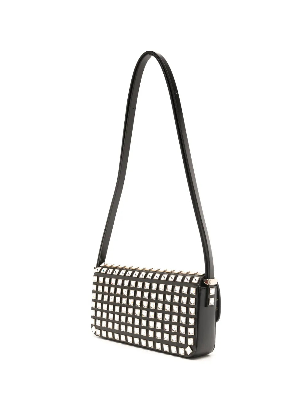 Valentino Garavani Rockstud Ew Leather Shoulder Bag — Same as shown — Size One Size — Back View