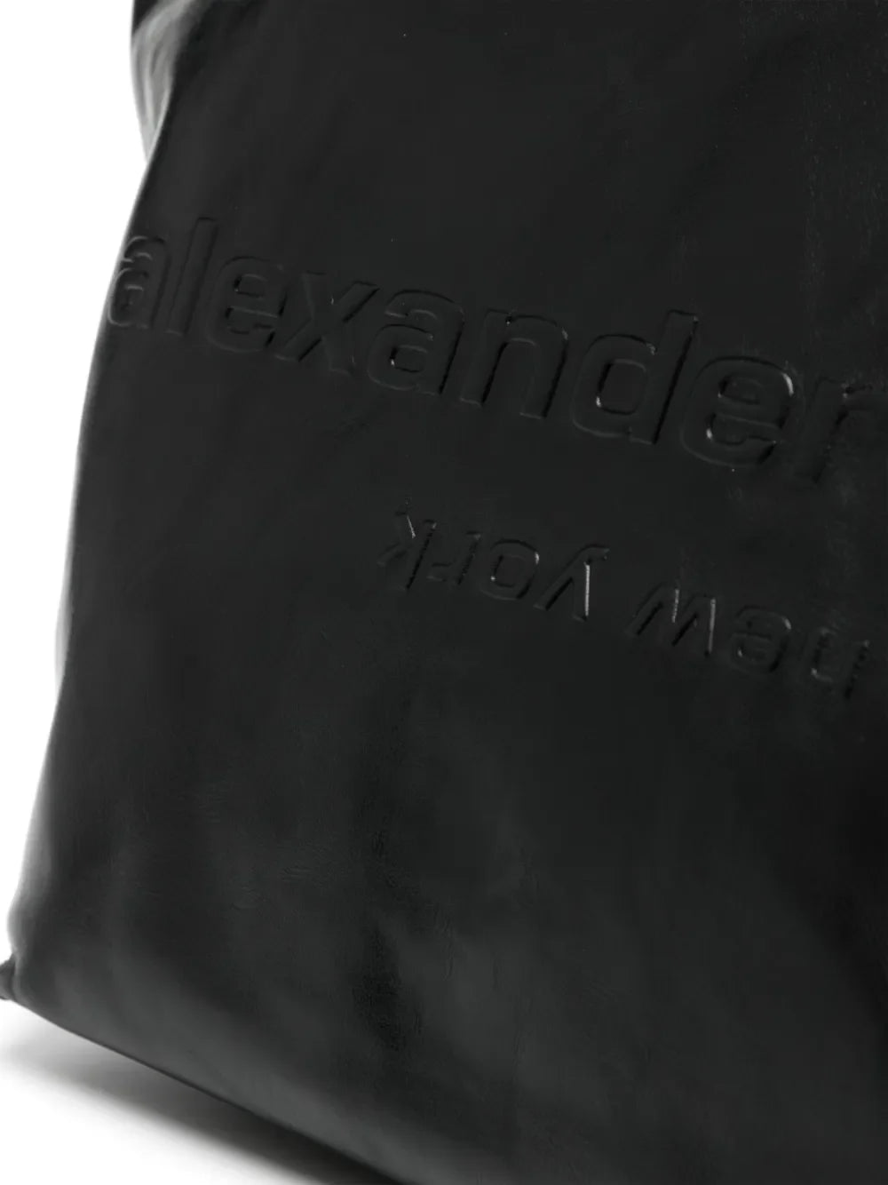 Alexander Wang Punch Logo Embossed Leather Tote Bag — Same as shown — Size One Size — Top View