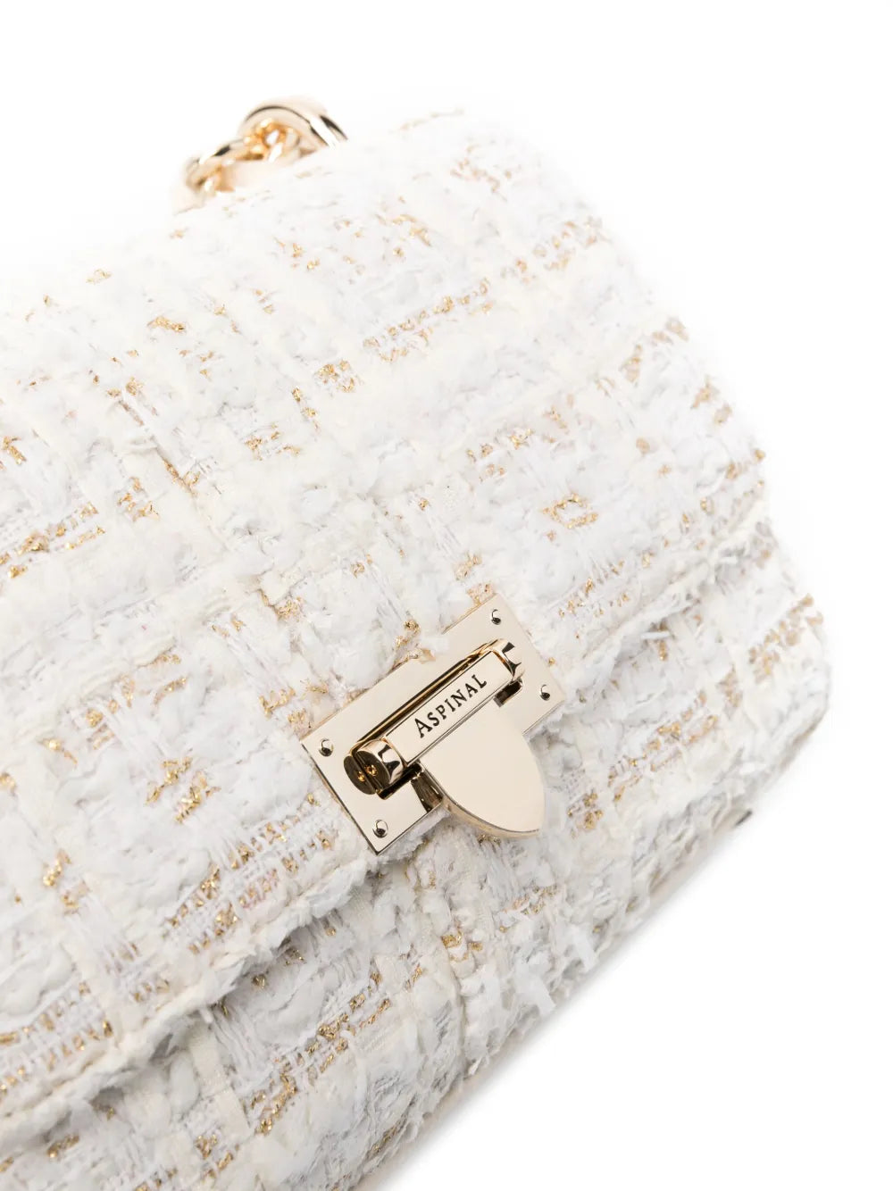 Aspinal Of London Lottie Tweed Shoulder Bag — Same as shown — Size One Size — Back View