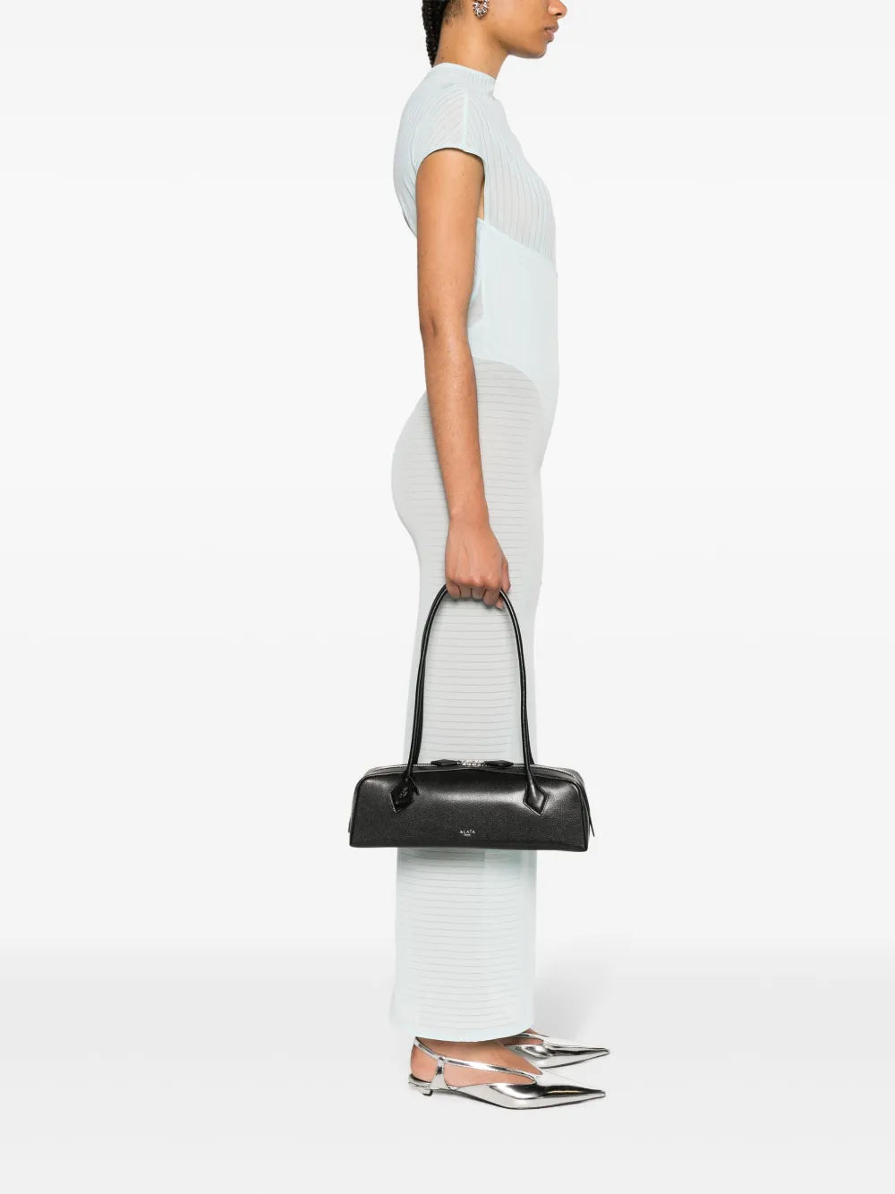 Alaia Le Teckel Leather Shoulder Bag — Same as shown — Size One Size — Side View