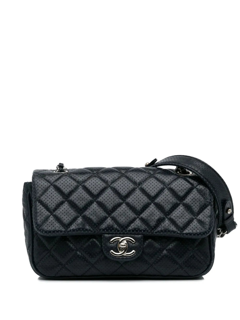 Chanel Pre Owned 2014 Mini Classic Flap Perforated Bag — Same as shown — Size One Size — Front View