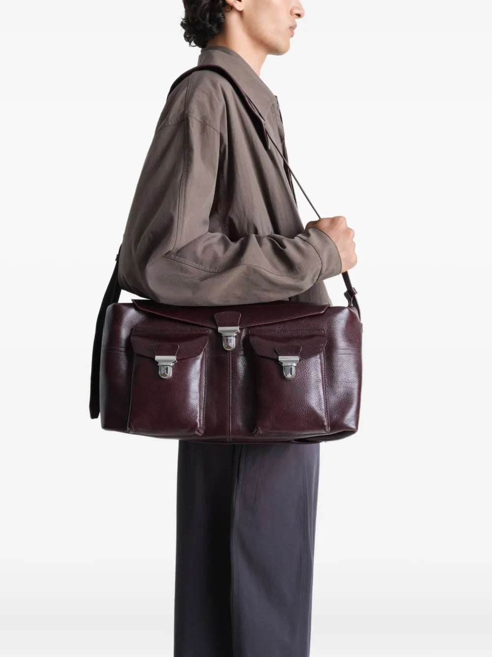 Lemaire Week End Gear Shoulder Bag — Same as shown — Size One Size — Side View