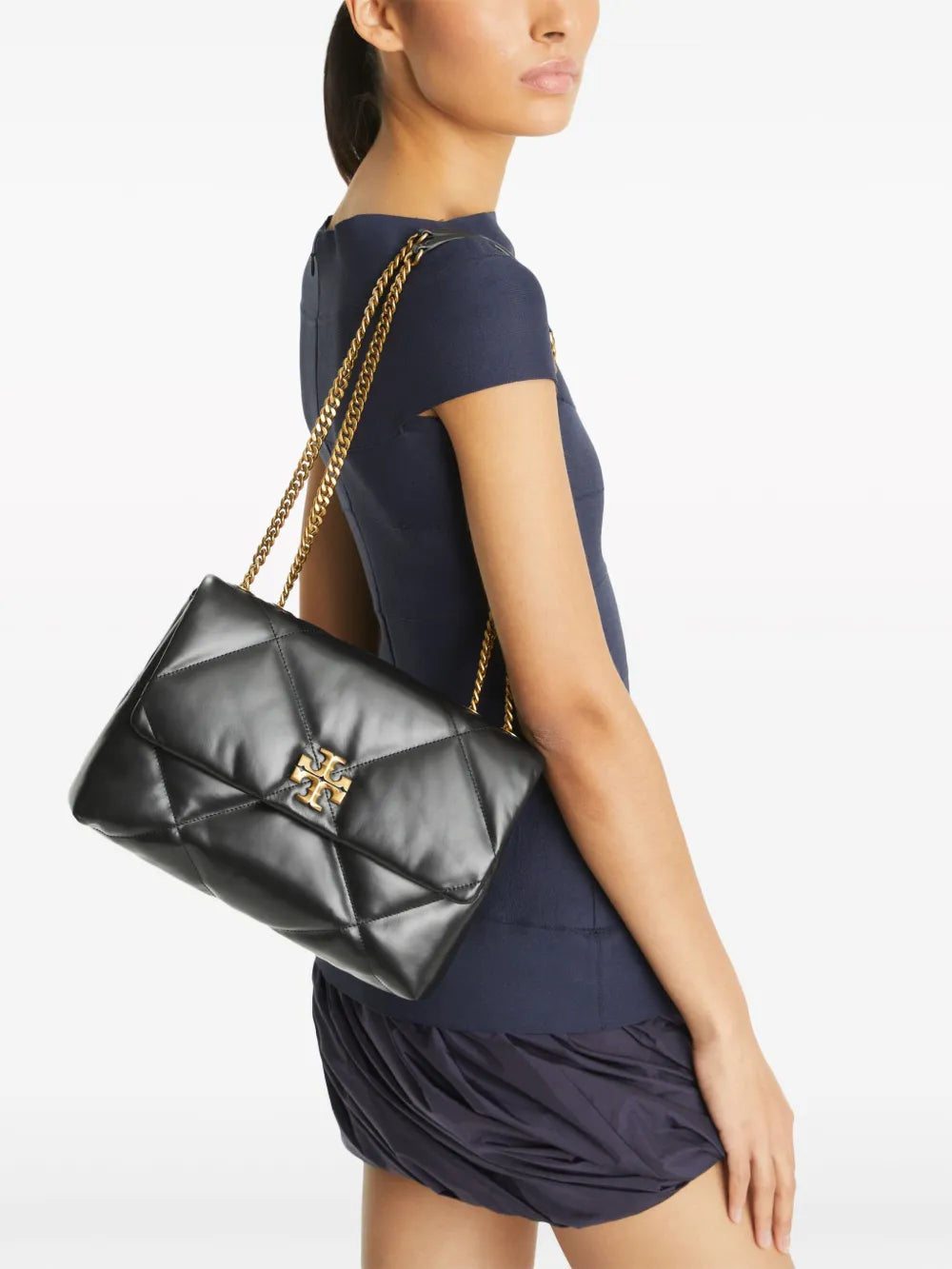 Tory Burch Kira Diamond Quilted Convertible Shoulder Bag — Same as shown — Size One Size — Side View