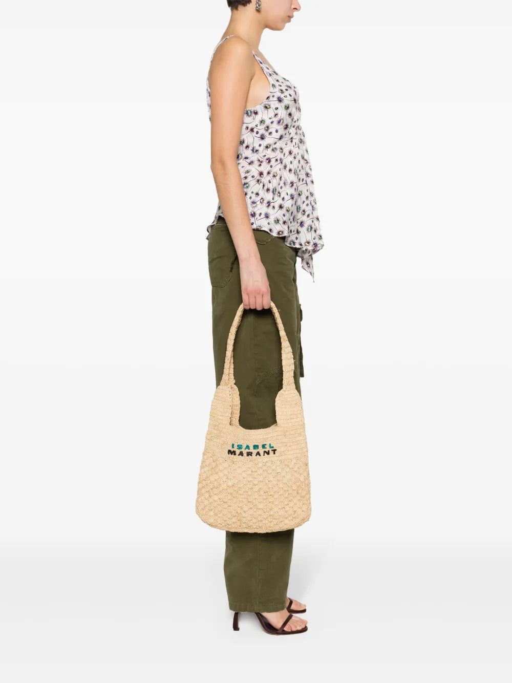 Isabel Marant Small Praia Tote Bag — Same as shown — Size One Size — Side View