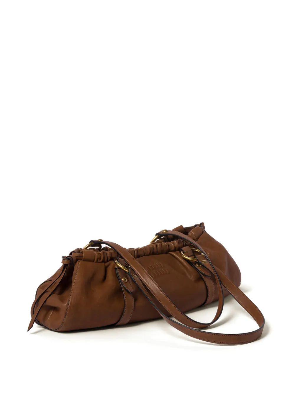 Miu Miu Nappa Leather Shoulder Bag — Same as shown — Size One Size — Back View