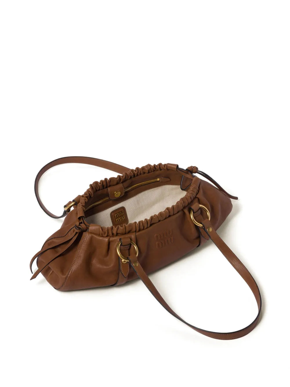 Miu Miu Nappa Leather Shoulder Bag — Same as shown — Size One Size — Top View