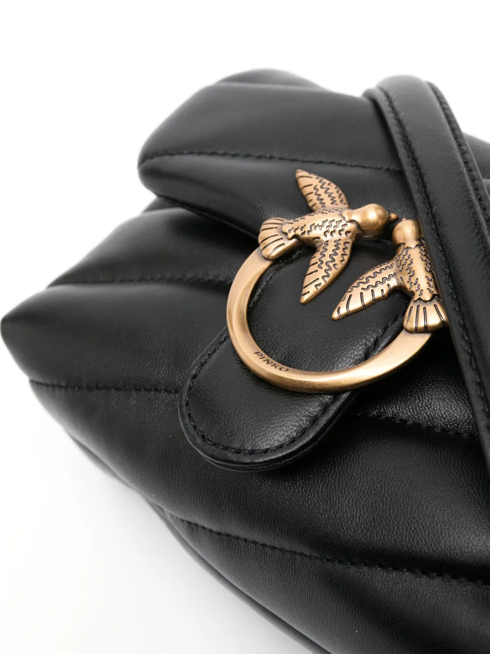 Pinko Love Baby Puff Leather Crossbody Bag — Same as shown — Size One Size — Top View