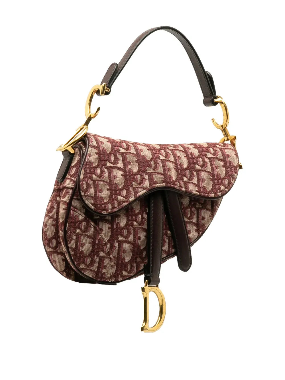 Christian Dior Pre Owned 2018 Mini Oblique Saddle Shoulder Bag — Same as shown — Size One Size — Back View