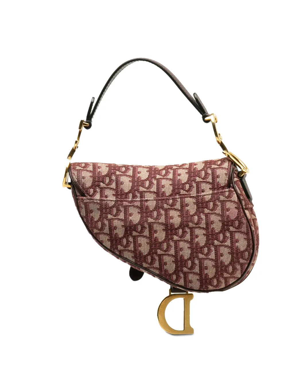 Christian Dior Pre Owned 2018 Mini Oblique Saddle Shoulder Bag — Same as shown — Size One Size — Side View