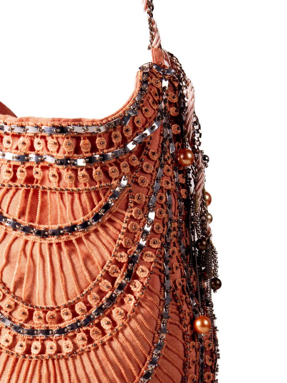 Nannacay Margie Beaded Shoulder Bag — Same as shown — Size One Size — Side View