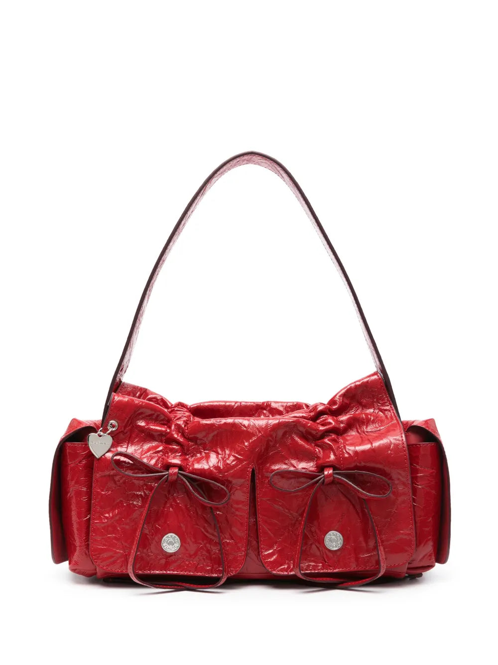 Acne Studios Crinkled Shoulder Bag — Same as shown — Size One Size — Front View