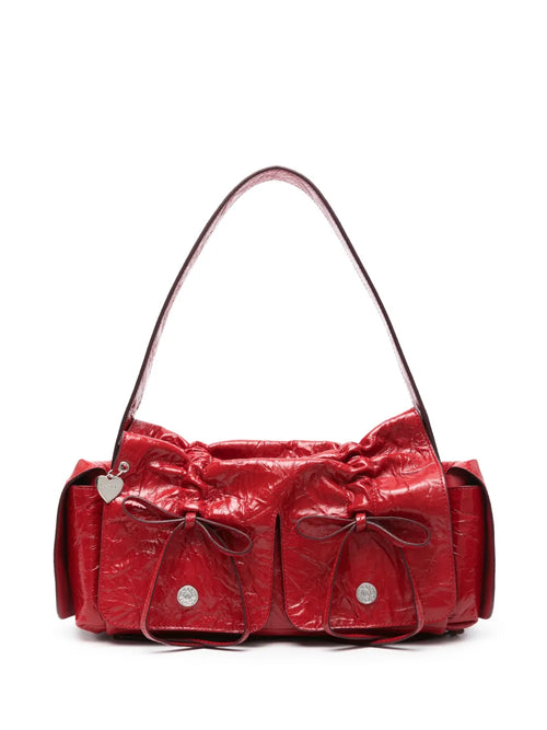 Acne Studios Crinkled Shoulder Bag — Same as shown — Size One Size — Front View