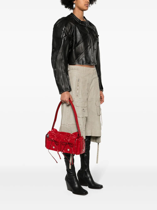 Acne Studios Crinkled Shoulder Bag — Same as shown — Size One Size — Side View