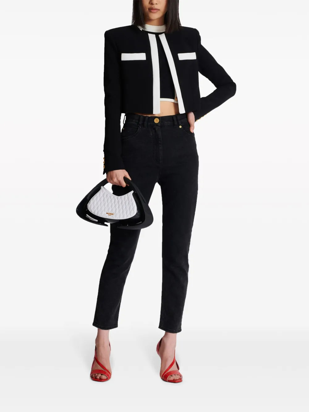 Balmain Medium Jolie Madame Shoulder Bag — Same as shown — Size One Size — Side View