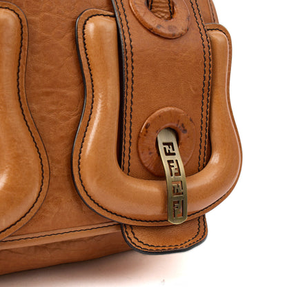 Fendi Shoulder Bag B Bag in Brown, Leather — Lifestyle View