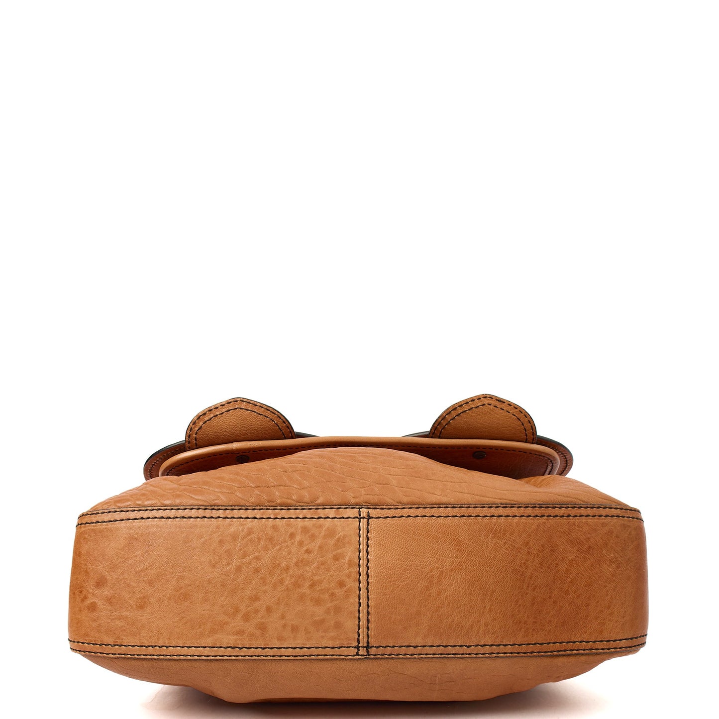 Fendi Shoulder Bag B Bag in Brown, Leather — Detail View
