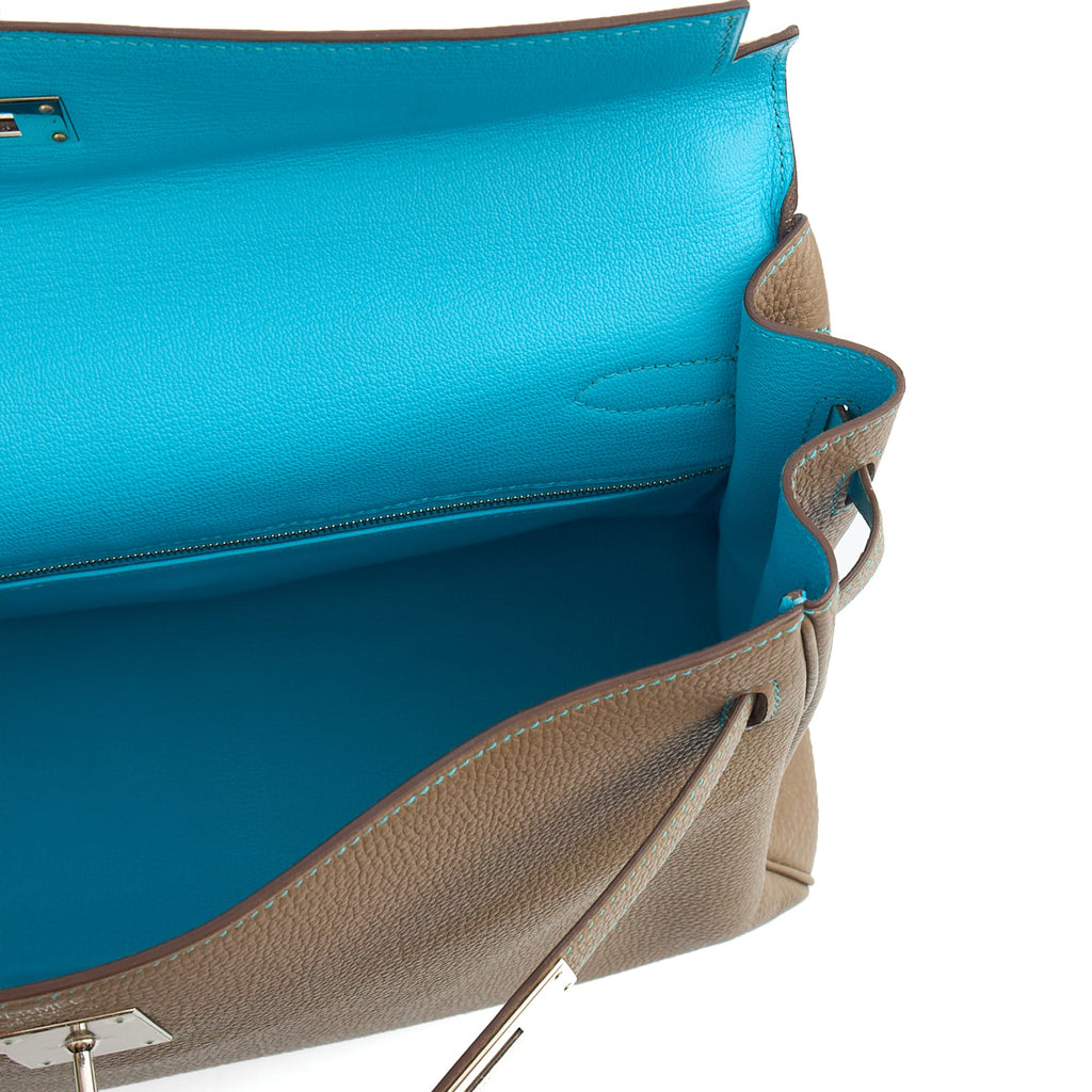 Hermes Kelly 35 in Etain, Togo Leather — Alternate View 28