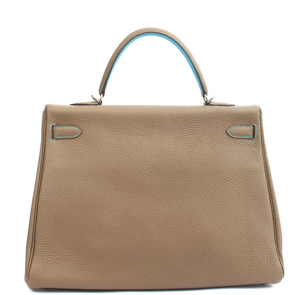 Hermes Kelly 35 in Etain, Togo Leather — Alternate View 31