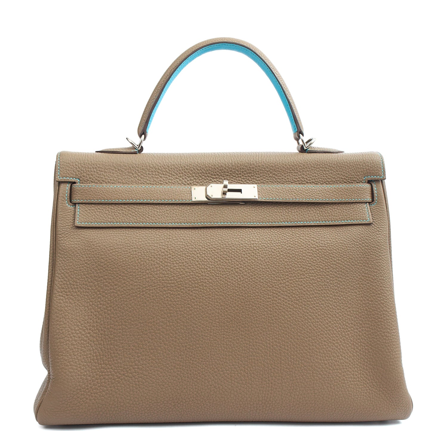Hermes Kelly 35 in Etain, Togo Leather — Alternate View 15
