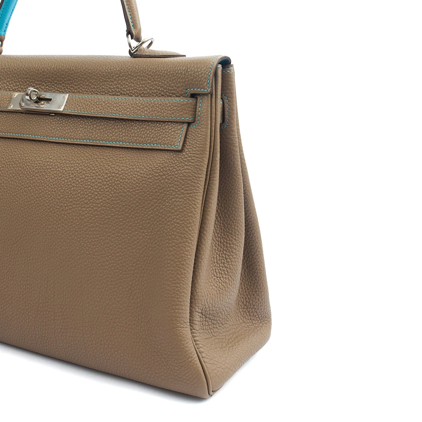 Hermes Kelly 35 in Etain, Togo Leather — Alternate View 9