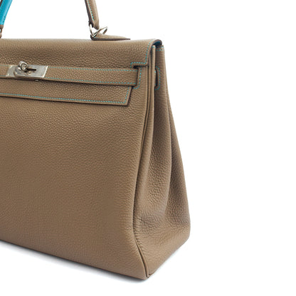 Hermes Kelly 35 in Etain, Togo Leather — Alternate View 23
