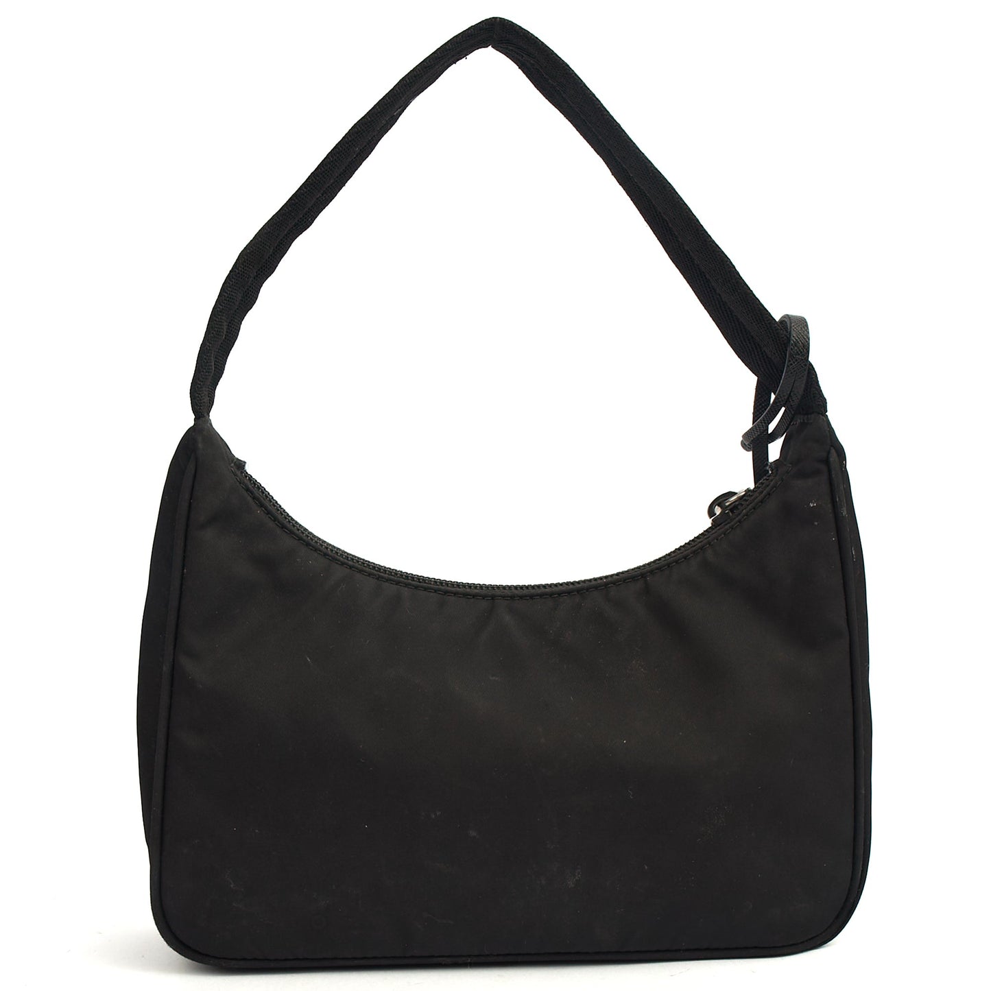 Prada Shoulder Bag Re-Edition 2000 Terry Mini Bag in Black, Nylon — Alternate View 9