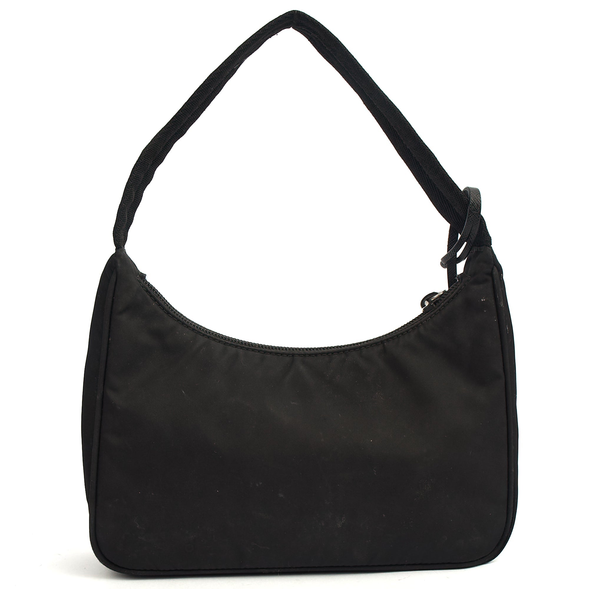 Prada Shoulder Bag Re-Edition 2000 Terry Mini Bag in Black, Nylon — Alternate View 15