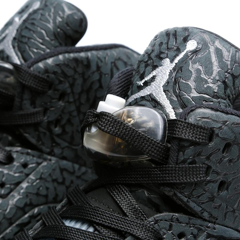 AIR JORDAN 3LAB5 Black & Metallic Silver — UK 3 | EU 35.5 | US 3.5 — Top View