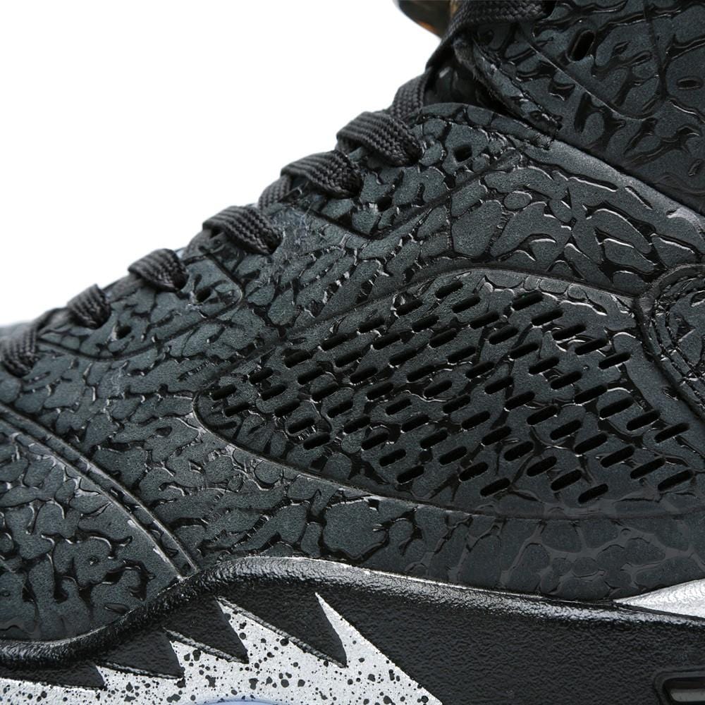 AIR JORDAN 3LAB5 Black & Metallic Silver — UK 3 | EU 35.5 | US 3.5 — Lifestyle View