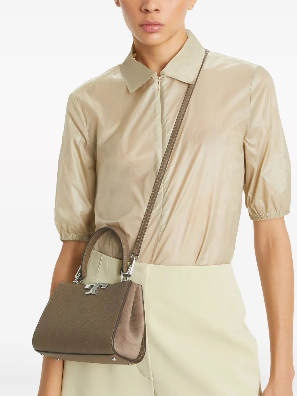 Tory Burch Mini Eleanor Leather Satchel Bag — Same as shown — Size One Size — Back View