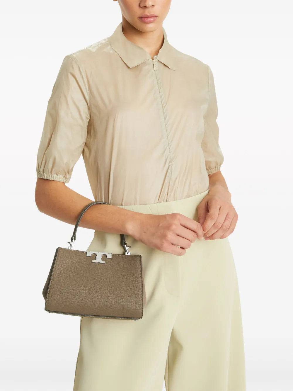 Tory Burch Mini Eleanor Leather Satchel Bag — Same as shown — Size One Size — Side View