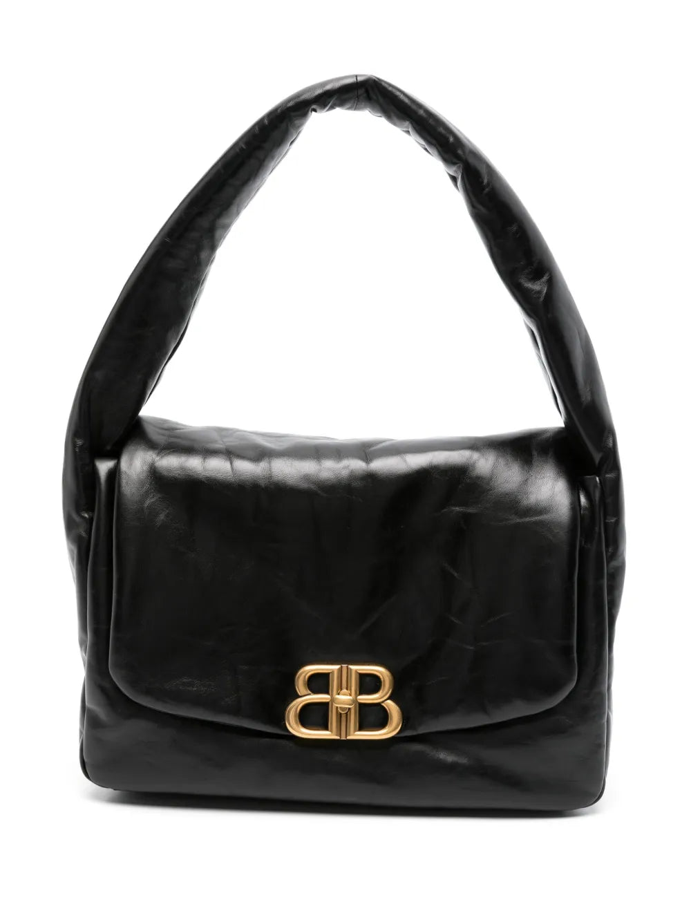 Balenciaga Medium Monaco Leather Shoulder Bag — Same as shown — Size One Size — Front View
