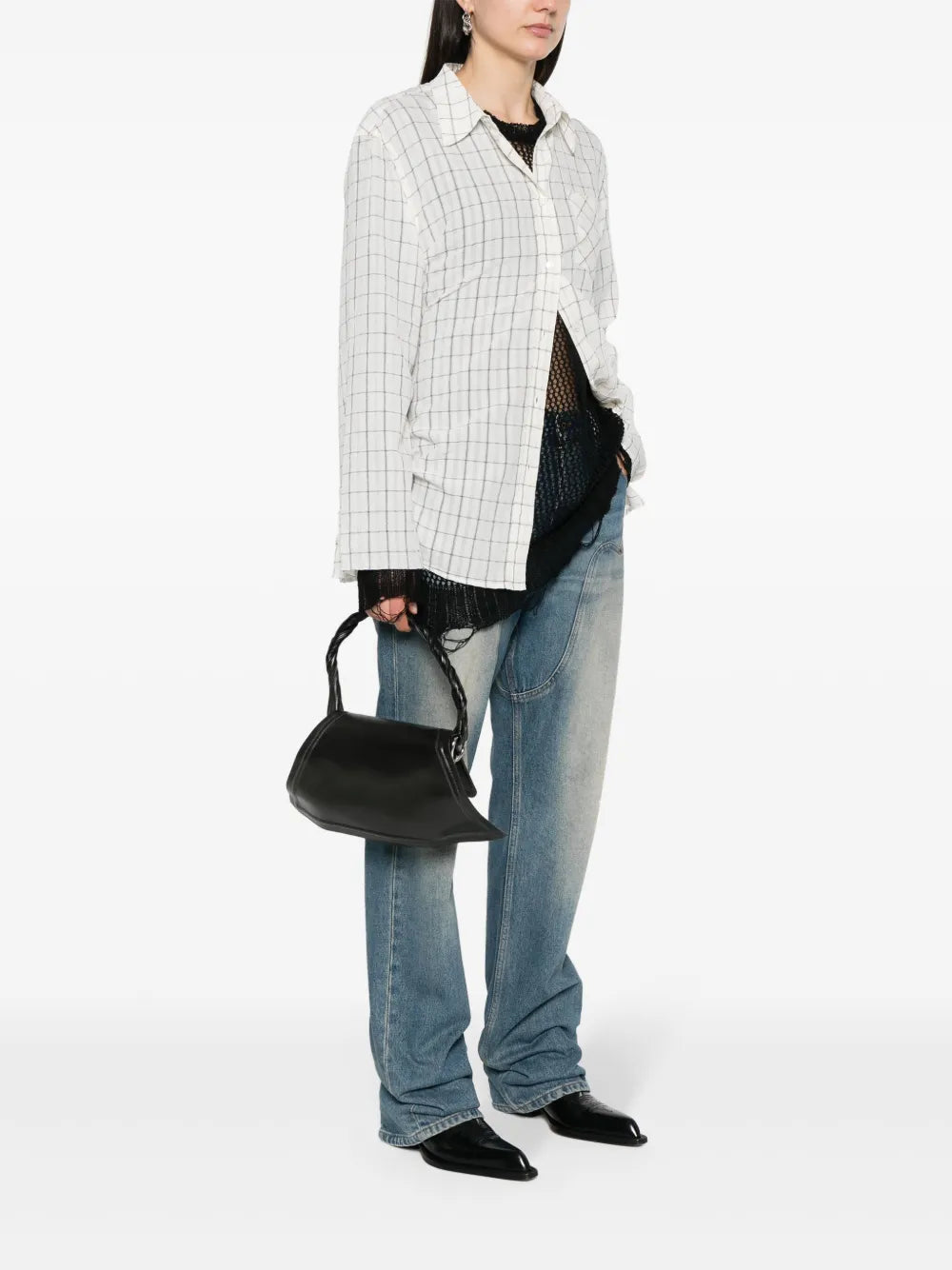 Yproject Moldable Leather Mini Bag — Same as shown — Size One Size — Side View