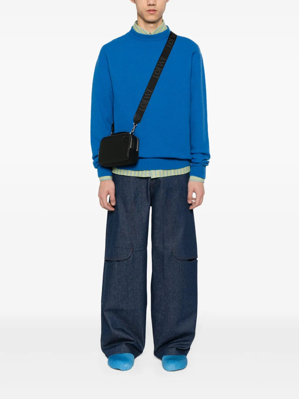 Loewe Mini Camera Leather Crossbody Bag — Same as shown — Size One Size — Side View