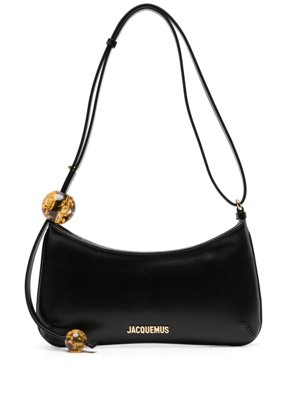 Jacquemus Le Bisou Perle Leather Shoulder Bag — Same as shown — Size One Size — Front View