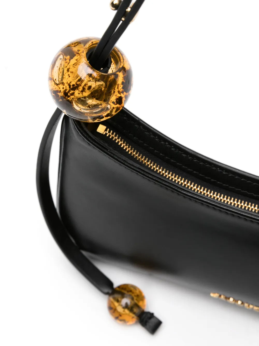 Jacquemus Le Bisou Perle Leather Shoulder Bag — Same as shown — Size One Size — Top View