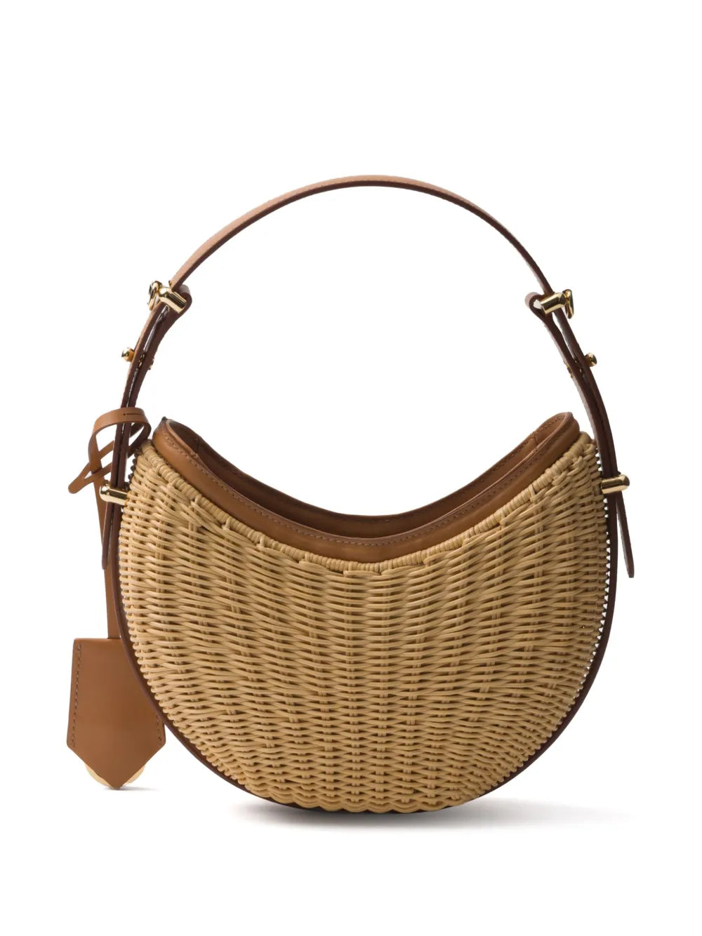 Prada Arque Woven Shoulder Bag — Same as shown — Size One Size — Side View