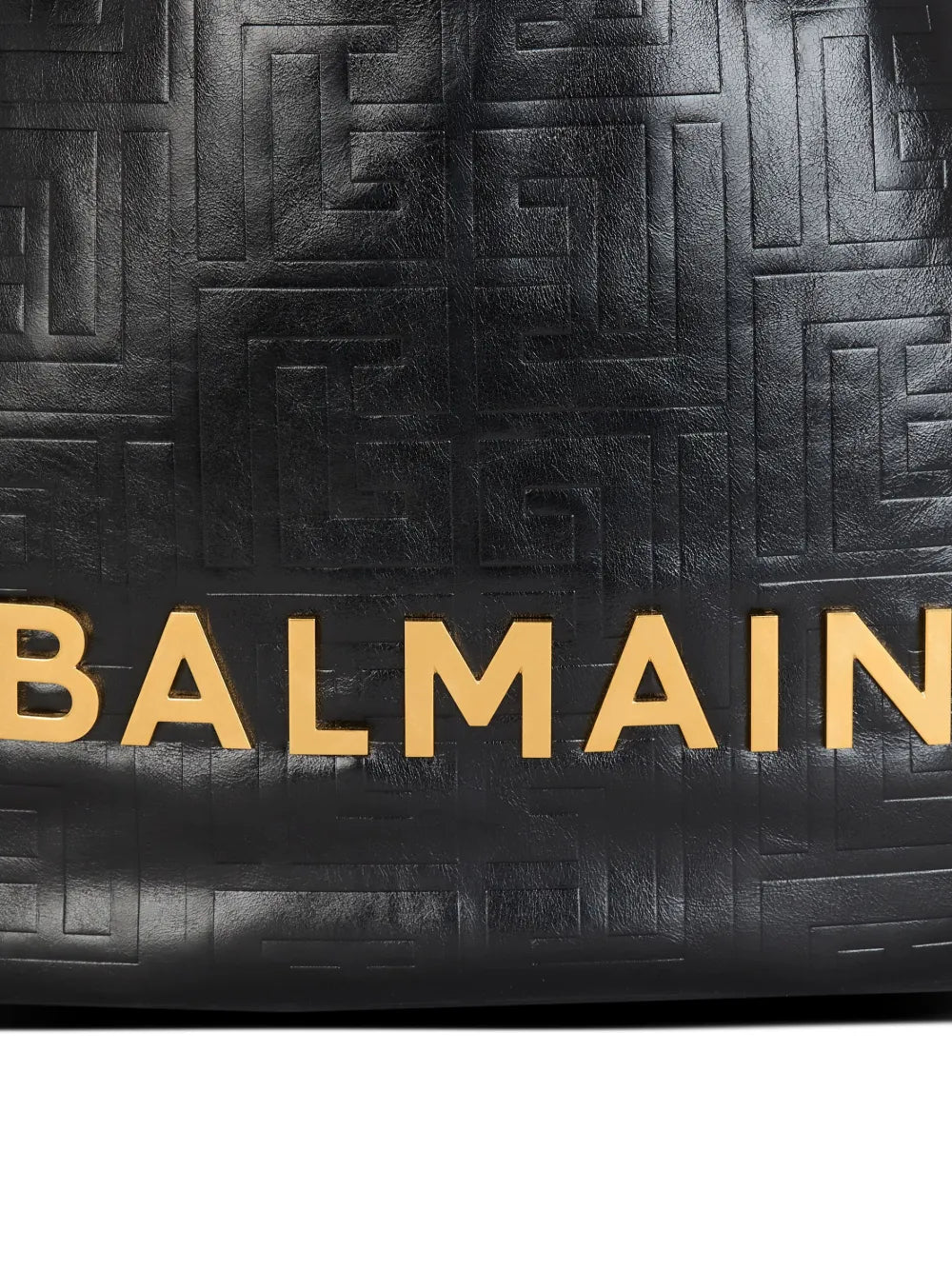 Balmain 1945 Crinkled Leather Shoulder Bag — Same as shown — Size One Size — Lifestyle View