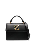 Off White Baby Jitney Leather Shoulder Bag — Same as shown — Size One Size — Front View