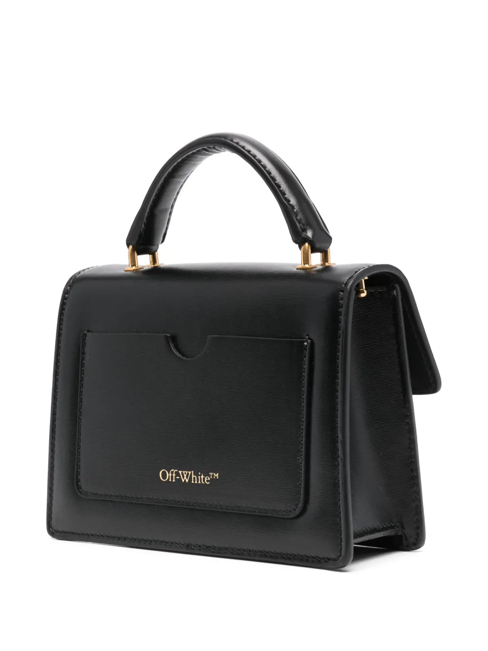 Off White Baby Jitney Leather Shoulder Bag — Same as shown — Size One Size — Back View